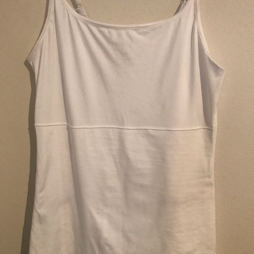 Shapewear tank top white plus size 3x